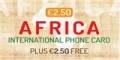 Africa Inter 2.50 EUR Aufladeguthaben aufladen